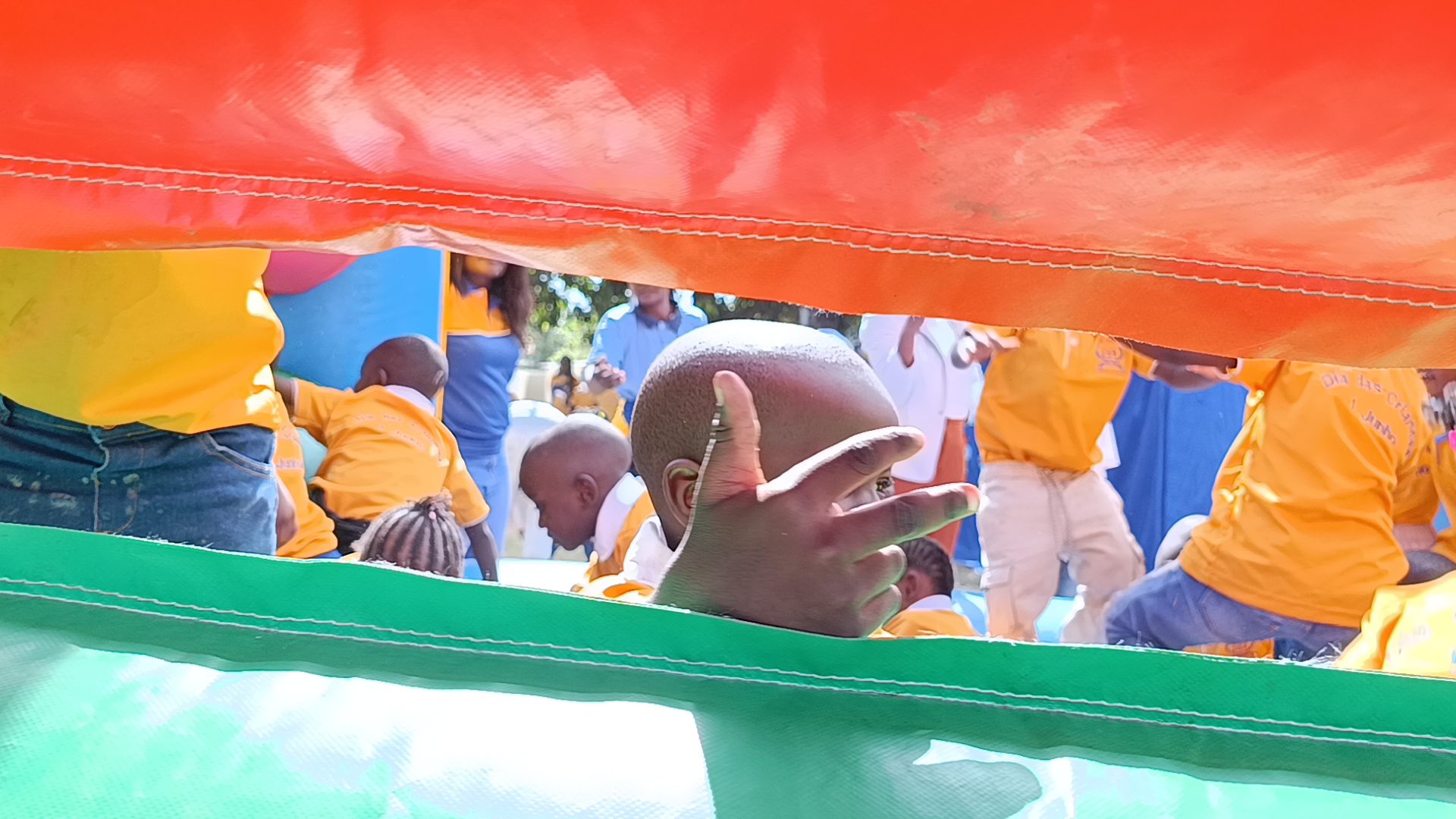 More jumping castle fun at an On Point school celebration