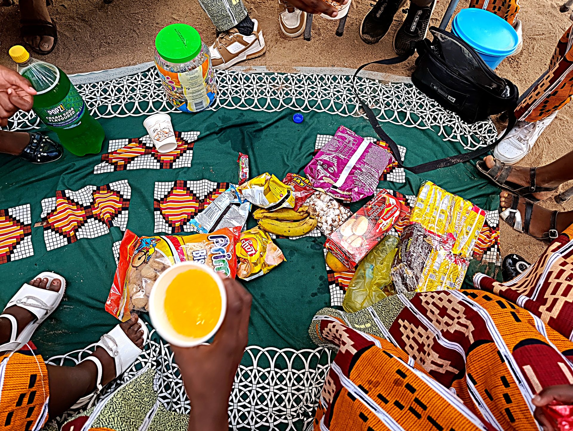 Food shared with learners and families at a school event