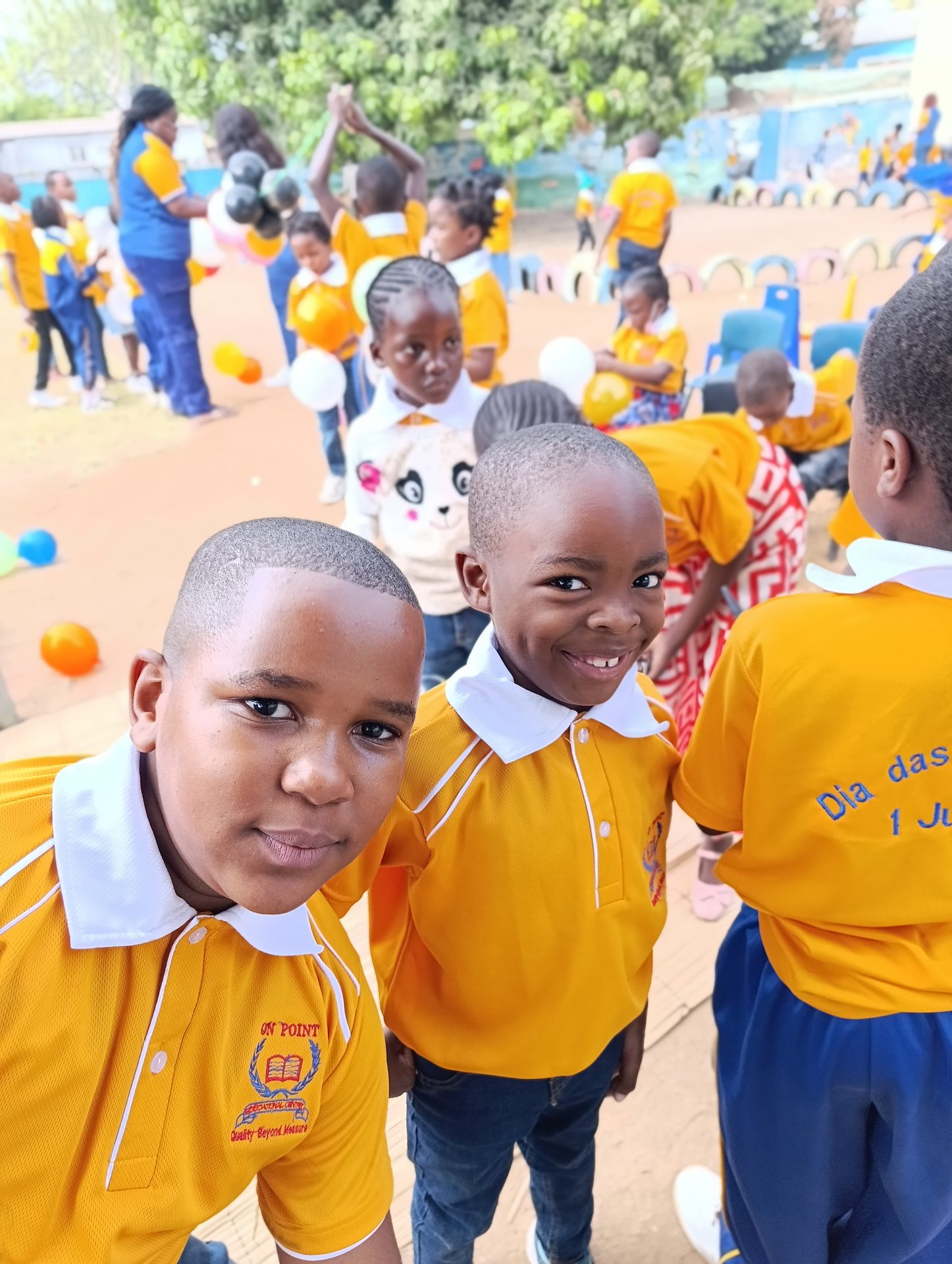 Smiling On Point learners together