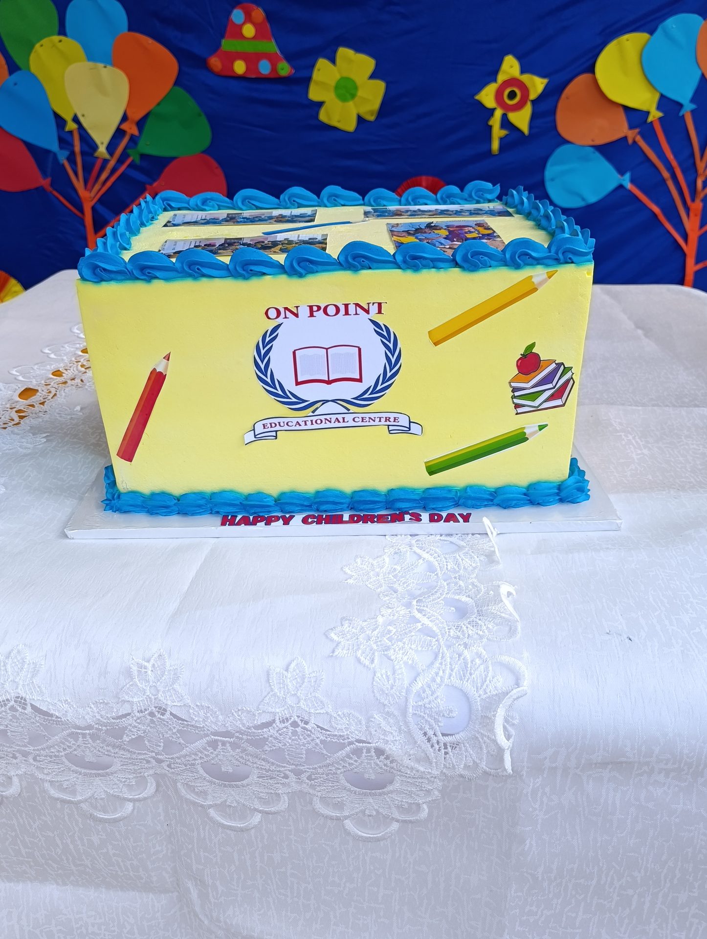 The Feliz Dia da Criança cake at On Point Education Centre